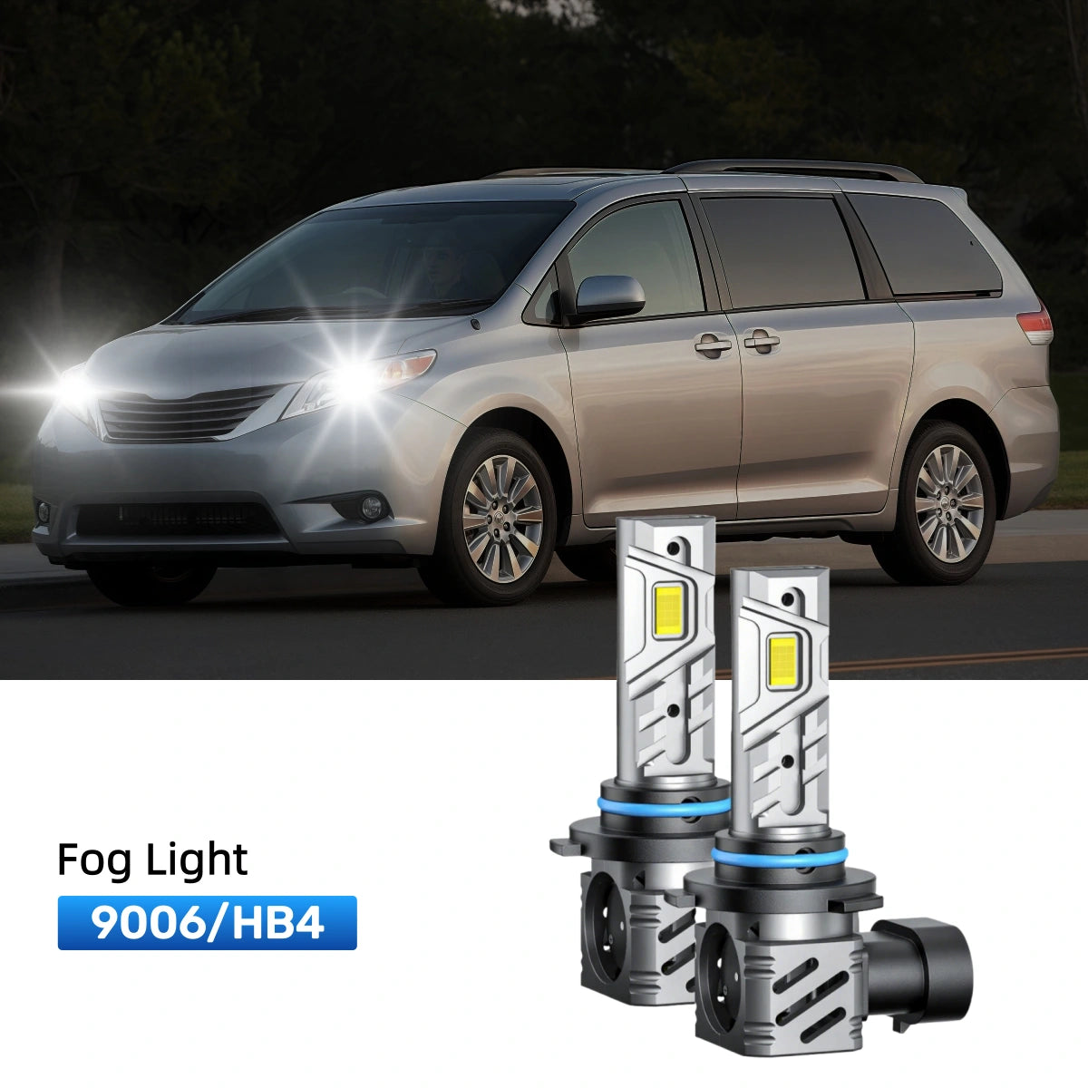 RIMTHIN 9006 LED Fog Light Bulbs Fit for 2006-2010 Toyota Sienna