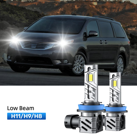 RIMTHIN H11 LED Low Beam Bulbs Fit for 2011-2014 Toyota Sienna