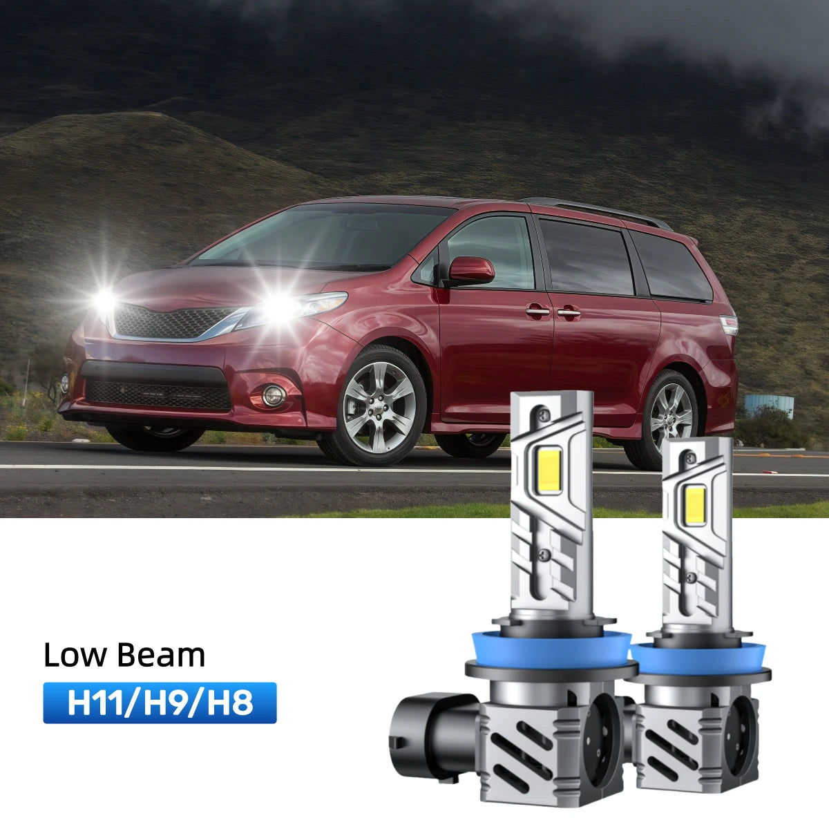 RIMTHIN H11 LED Low Beam Bulbs Fit for 2015-2017 Toyota Sienna