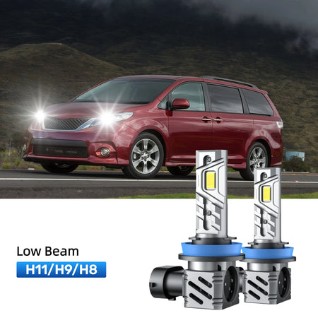 RIMTHIN H11 LED Low Beam Bulbs Fit for 2015-2017 Toyota Sienna