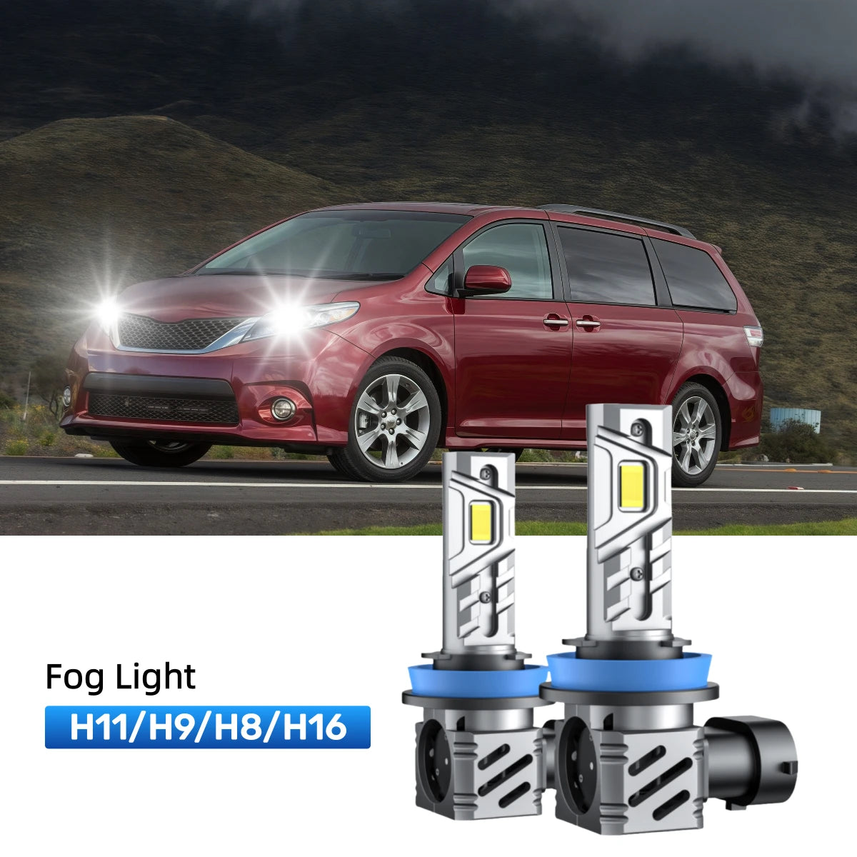 RIMTHIN H11 LED Fog Light Bulbs Fit for 2015-2017 Toyota Sienna