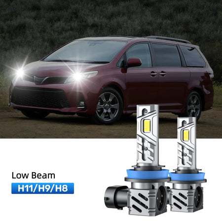 RIMTHIN H11 LED Low Beam Bulbs Fit for 2018 Toyota Sienna