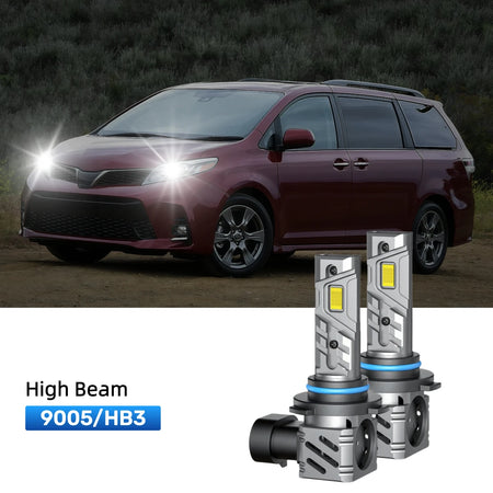 RIMTHIN 9005 LED High Beam Bulbs Fit for 2018 Toyota Sienna