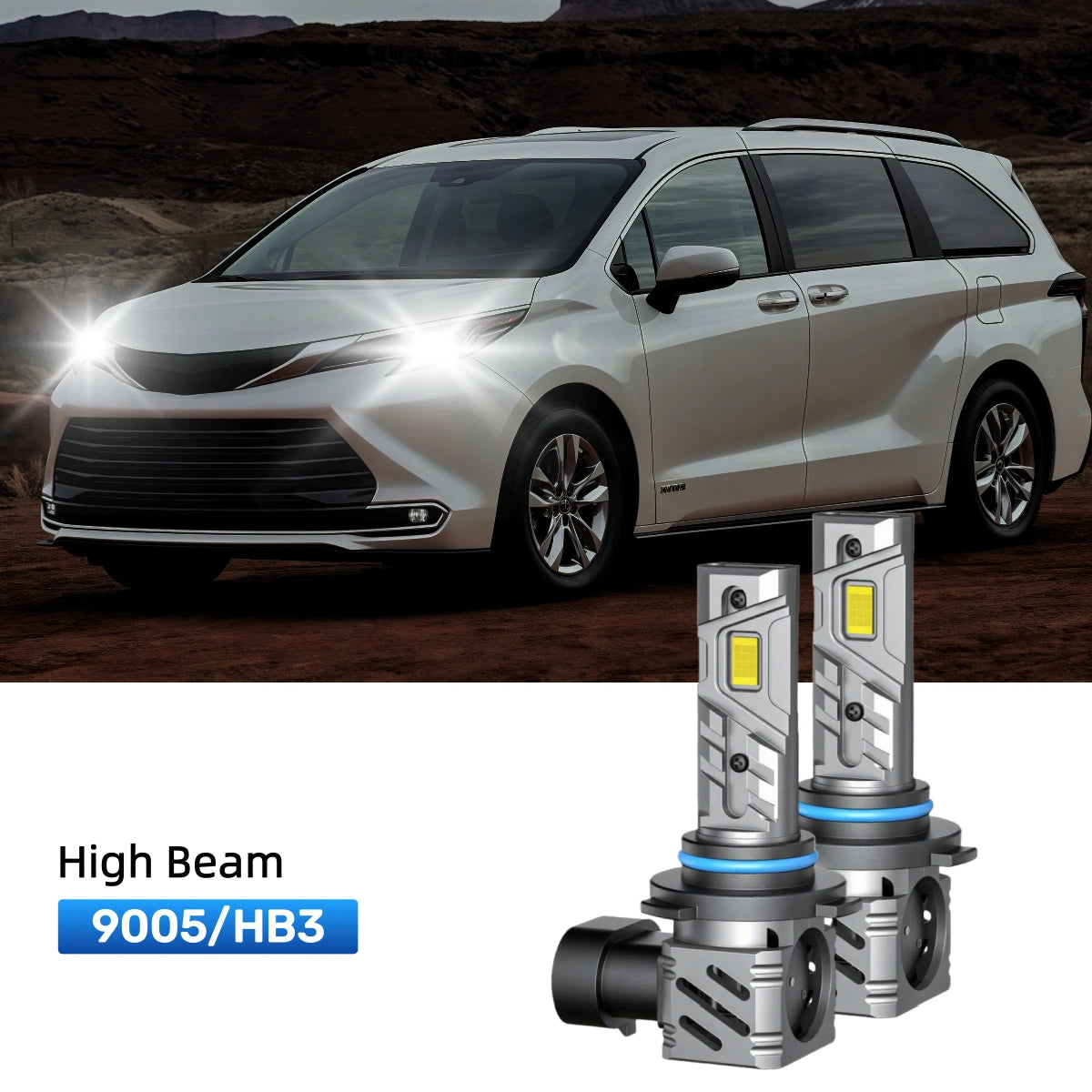 RIMTHIN 9005 LED High Beam Bulbs Fit for 2019-2020 Toyota Sienna
