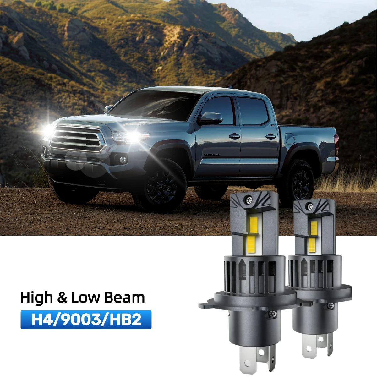 RIMTHIN H4 LED High & Low Beam Bulbs Fit for 2012-2015 Toyota Tacoma