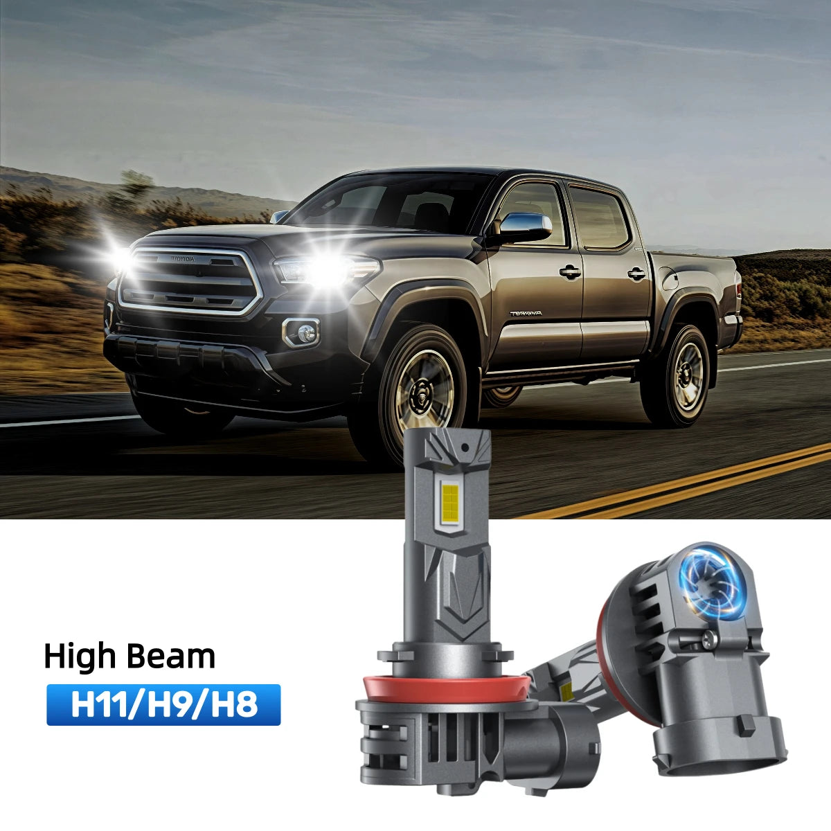 RIMTHIN H9 LED High Beam Bulbs Fit for 2016-2017 Toyota Tacoma