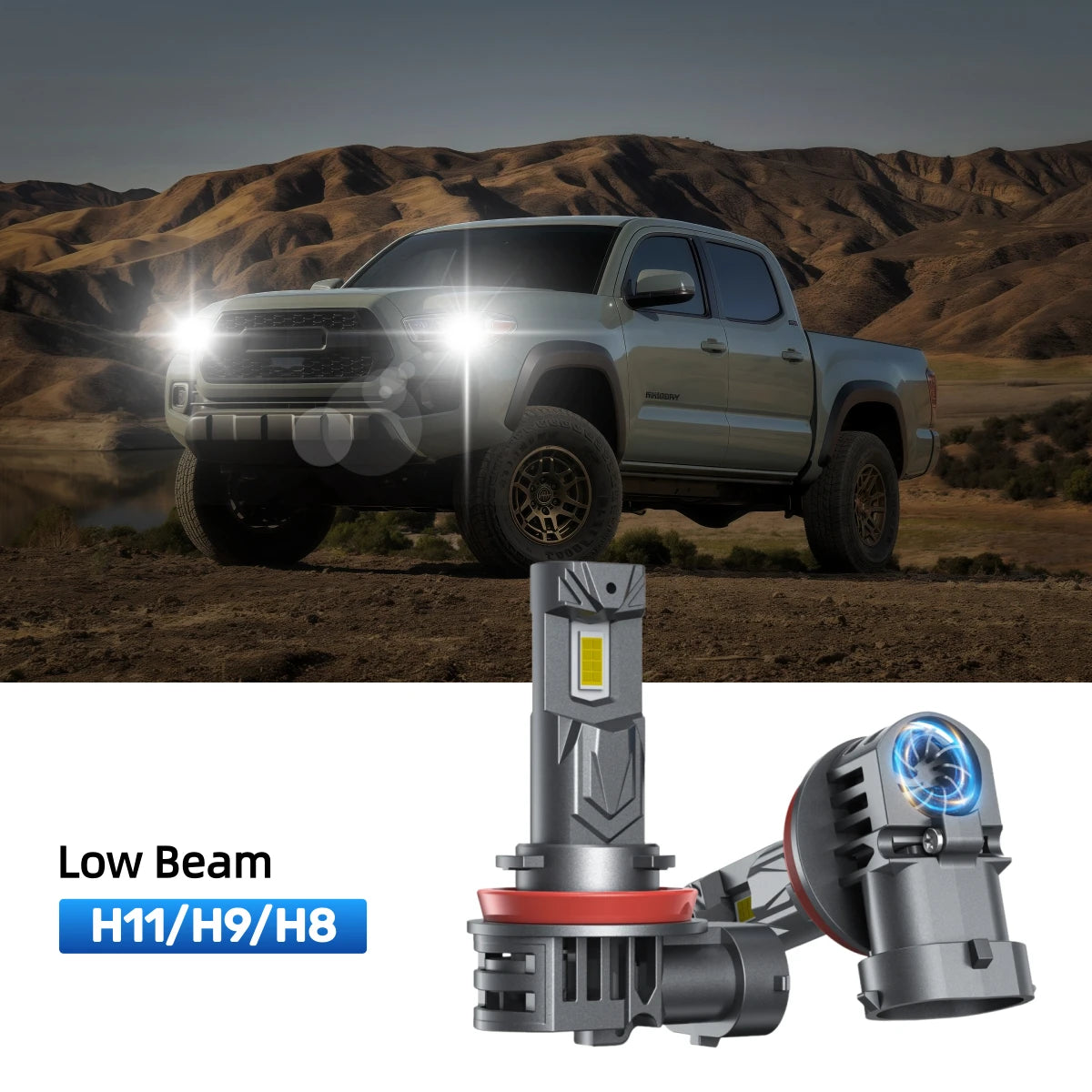 RIMTHIN H11 LED Low Beam Bulbs Fit for 2021-2023 Toyota Tacoma