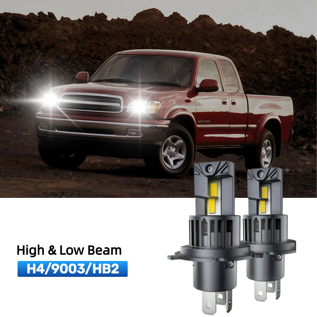RIMTHIN H4 LED High & Low Beam Bulbs Fit for 2000-2006 Toyota Tundra