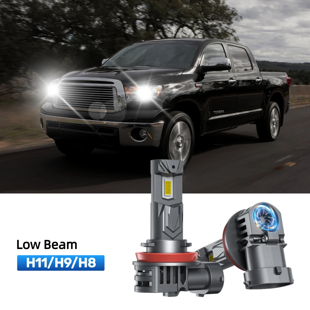 RIMTHIN H11 LED Low Beam Bulbs Fit for 2007-2013 Toyota Tundra
