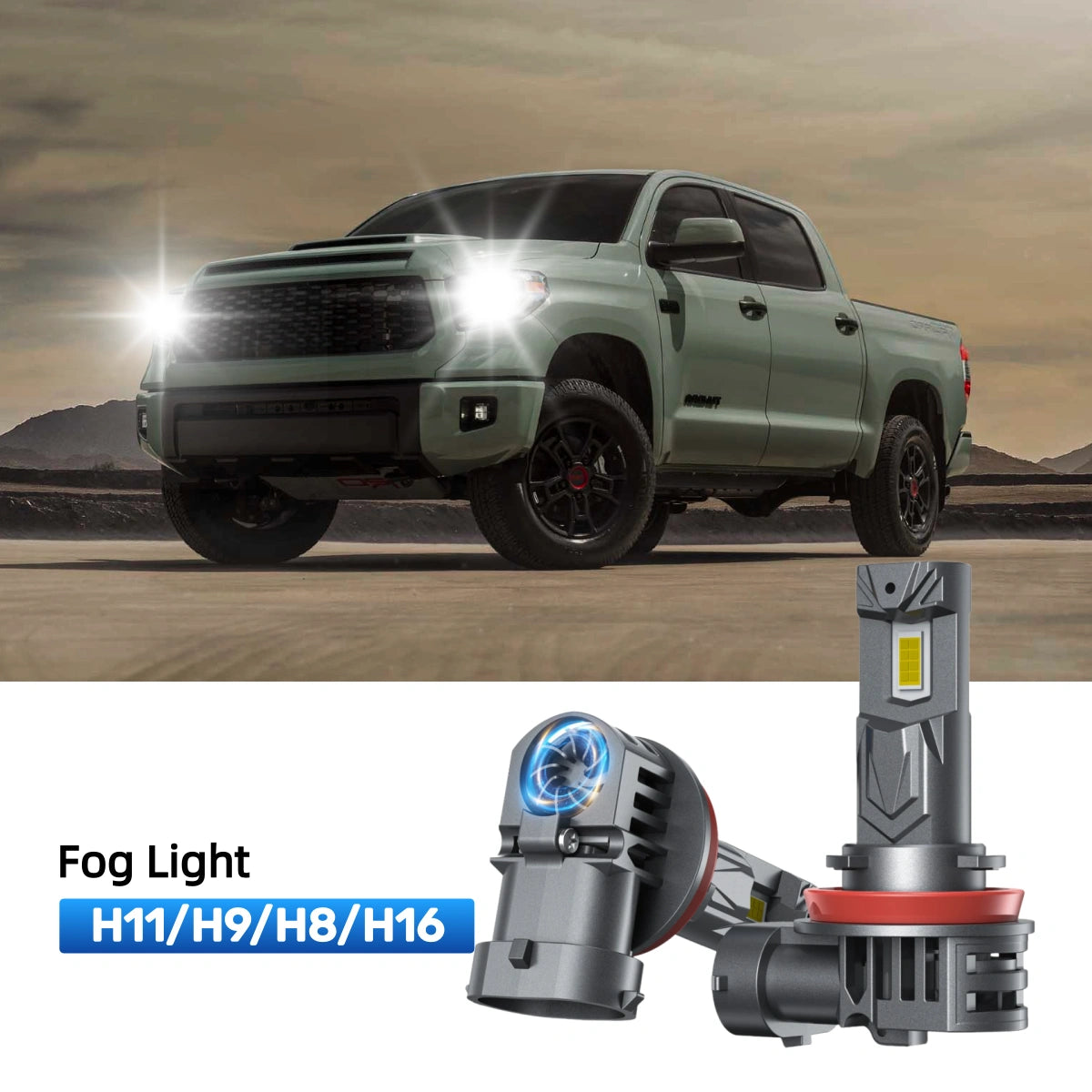 RIMTHIN H11 LED Fog Light Bulbs Fit for 2018-2020 Toyota Tundra