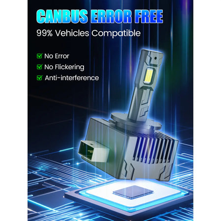 XD1 Series D1S LED Light Bulbs CANBUS No Error