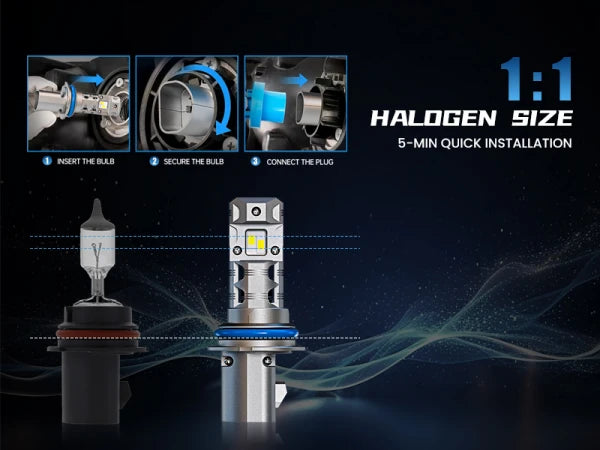 XM2 Series 9004 LED Lamps with Easy Installation