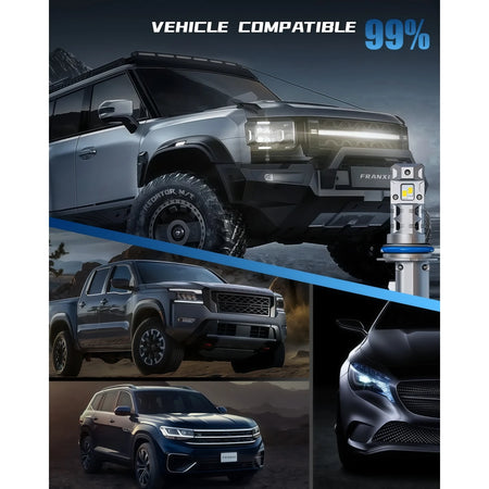 XM2 Series 9007 LED Headlight Bulbs with CANBus Error Free