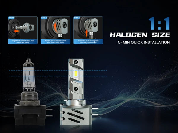 XM2 Series H11B LED Lamps with Easy Installation