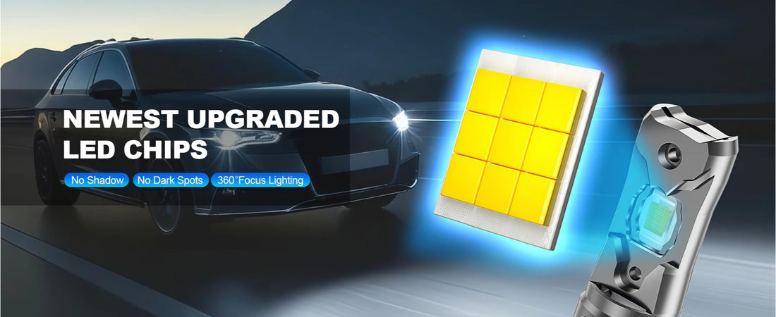 XM3 Series H7 LED Headlight Bulbs with the Latest Upgraded LED Chips