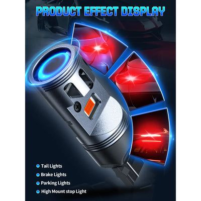 Best 7443 Red LED Turn Signal Light Bulbs