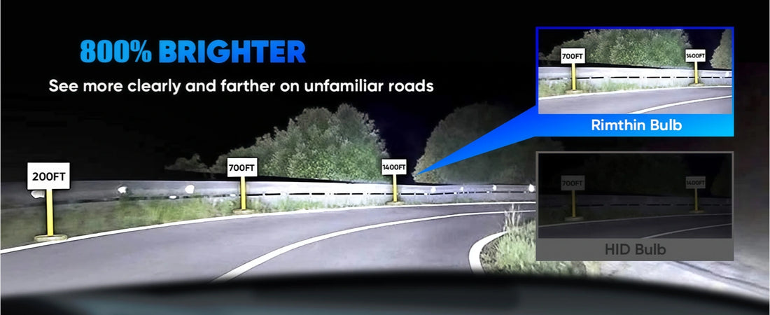 GT2 Series D3S LED Headlight Bulbs are Brighter than HID Bulbs
