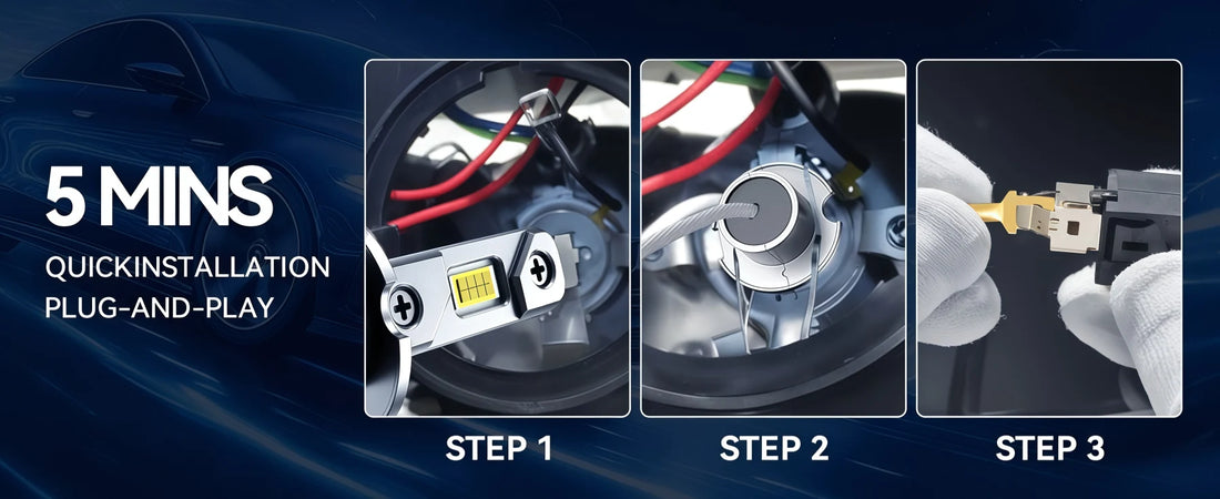 H3 LED Fog Light Bulbs Plug and Play