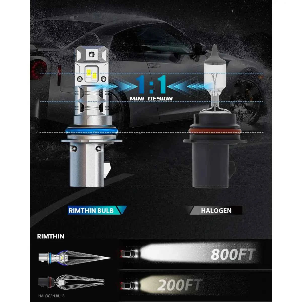 Plug and play 1995-1996 Volkswagen Jetta LED headlight bulbs for easy upgrade
