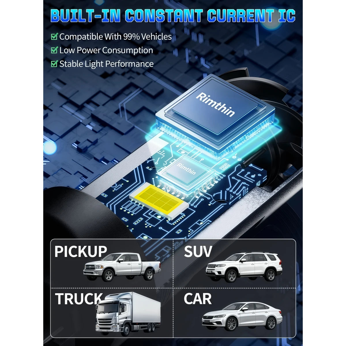 TY1 Series 3156 White LED Parking Light Bulbs CANBUS No Error