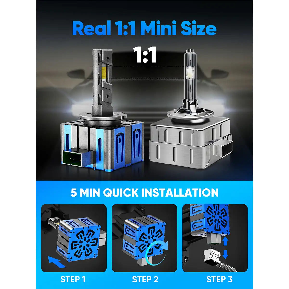 XM1 Series D1S LED Lamps 5-min Installation