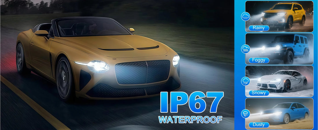 XM3 Series H7 LED Headlight Bulbs IP67 Waterproof